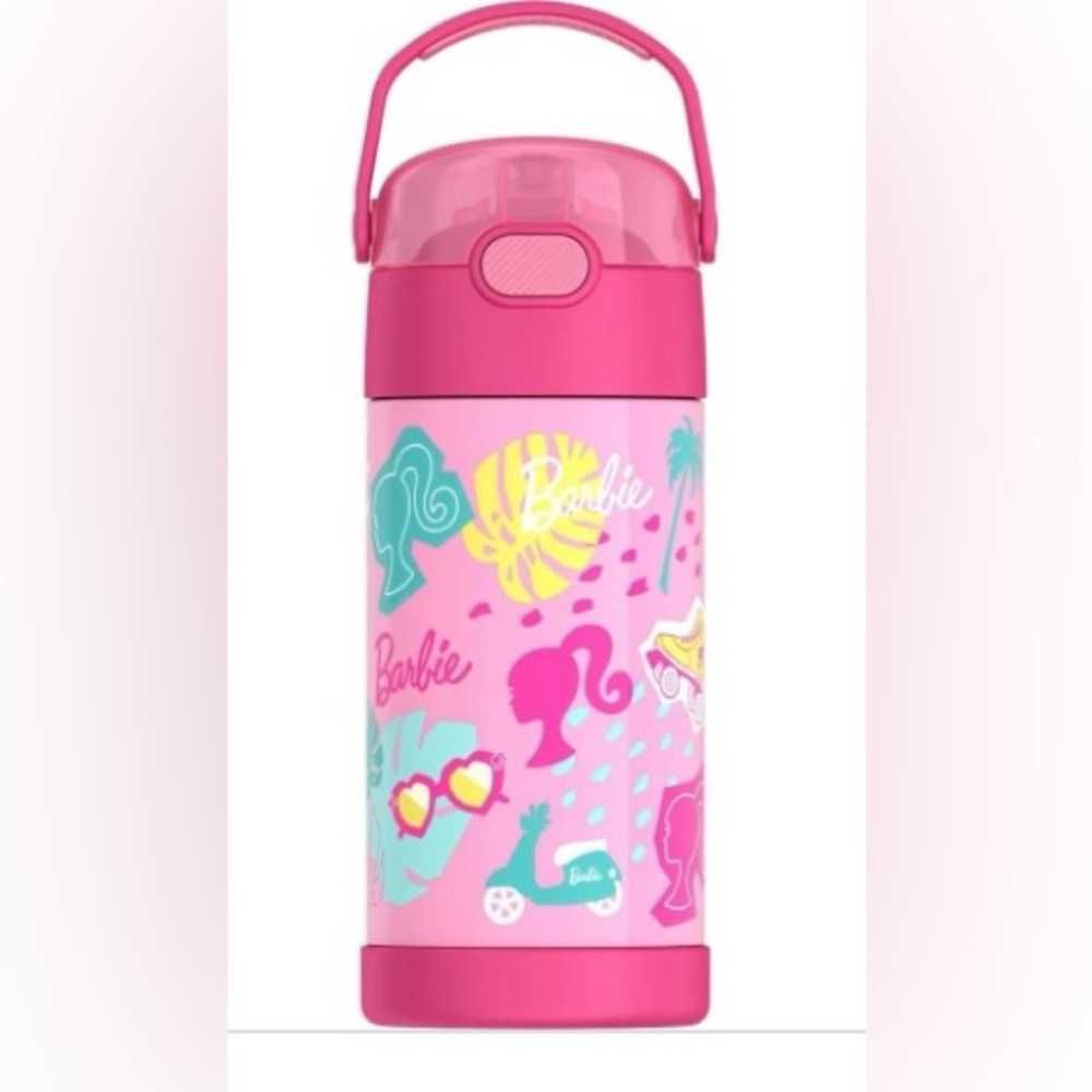 Thermos Kids' 12oz Stainless Steel FUNtainer Water Bottle Bail Handle Barbie
